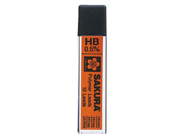 Mehaanilise pliiatsi söed Sakura HB 0,5mm