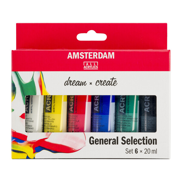 Akrüülvärvid Amsterdam 6x20ml üldtoonid