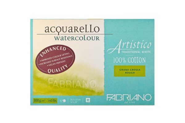 Akvarelliplokk Fabriano Artistico 300g 100% TW GF 23x30cm