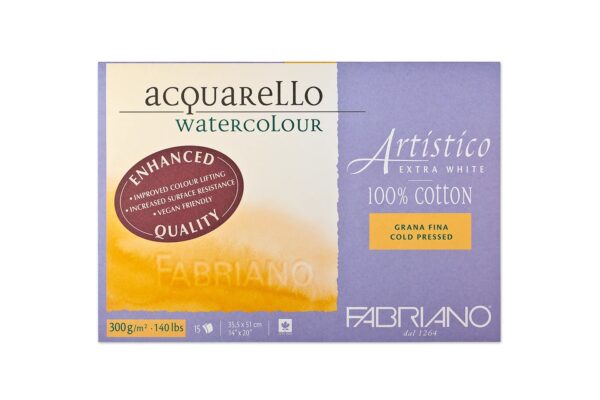 Akvarelliplokk Fabriano Artistico 300g 100% EW GF 35,5x 51 cm