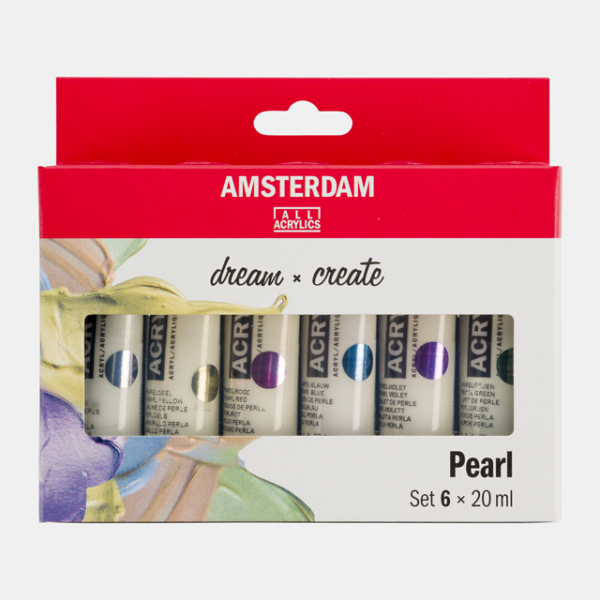 Akrüülvärvid Amsterdam 6x20ml pärlitoonid