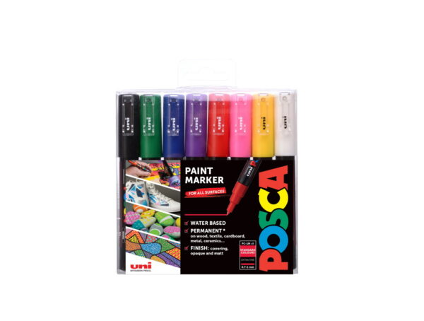 Posca markerite komplekt  1M standard 8v.