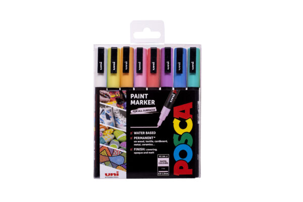 Posca markerite komplekt  3M pastell 8 v.