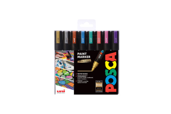 Posca markerite komplekt 5M metallik 8 v.